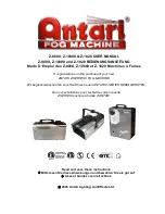 Antari Z-1000II User Manual preview