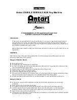 Preview for 2 page of Antari Z-1000II User Manual