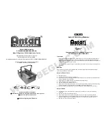 Antari Z-1200II User Manual preview