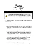 Preview for 3 page of Antari Z-1520 RGB User Manual