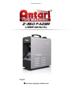 Antari Z-350 FAZER User Manual preview