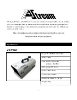 Preview for 4 page of Antari Z-Stream User Manual