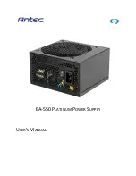 Antec EA-550 PLATINUM User Manual предпросмотр