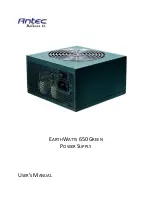 Antec EARTHWATTS 650 GREEN User Manual предпросмотр