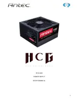 Предварительный просмотр 1 страницы Antec HCG-400 User Manual