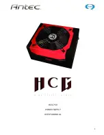 Предварительный просмотр 1 страницы Antec HCG-750 User Manual