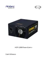 Предварительный просмотр 1 страницы Antec HCP-1200 User Manual