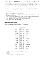 Предварительный просмотр 1 страницы Antec Micro ATX2.01 User Manual