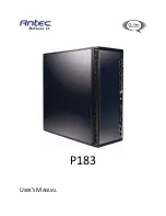 Antec P183 User Manual preview