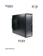 Предварительный просмотр 1 страницы Antec P193 User Manual