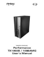 Antec Performance 1088AMG User Manual preview