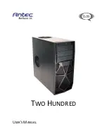 Antec Quiet Computing Two Hundred User Manual preview