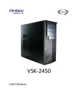 Preview for 1 page of Antec VSK-2450 User Manual