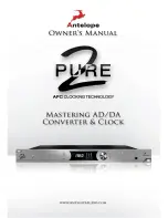 Antelope 2 PURE Owner'S Manual preview