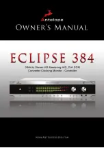 Preview for 1 page of Antelope Eclipse 384 Owner'S Manual