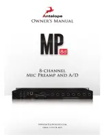 Preview for 21 page of Antelope MP8d Owner'S Manual