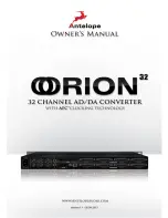 Preview for 28 page of Antelope Orion 32 Owner'S Manual