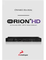 Предварительный просмотр 24 страницы Antelope Orion32 HD Owner'S Manual