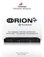 Preview for 28 page of Antelope Orion32+ Owner'S Manual