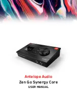 Antelope Zen Go Synergy Core User Manual предпросмотр