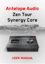 Предварительный просмотр 1 страницы Antelope Zen Tour Synergy Core User Manual