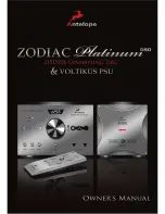 Preview for 1 page of Antelope Zodiac Platinum DSD256 Owner'S Manual