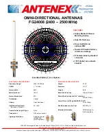 Antenex FG24008 Specification Sheet preview