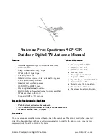 Antenna Pros Spectrum9 SP-939 Manual предпросмотр