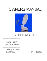 AntennaTek AS 2000 Owner'S Manual preview