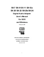 Antex electronics SX-11 User Manual предпросмотр