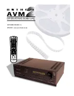 Anthem AVM 2 Operating Manual preview