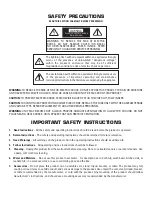 Preview for 2 page of Anthem AVM 50 Operating Manual