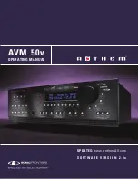 Anthem AVM 50v Operating Manual preview