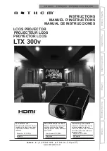 Anthem LTX 300v Instructions Manual предпросмотр