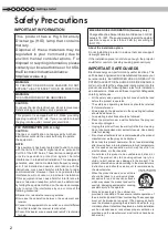 Preview for 2 page of Anthem LTX 300v Instructions Manual