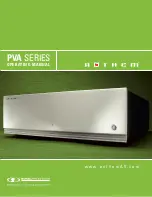 Предварительный просмотр 1 страницы Anthem PVA Series Operating Manual