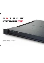 Предварительный просмотр 1 страницы Anthem Statement M1 Operating Manual