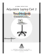 Preview for 1 page of Anthro Adjustable Laptop Cart 2 Assembly Instructions