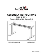 AnthroDesk AD-DMP-1 Assembly Instructions Manual предпросмотр