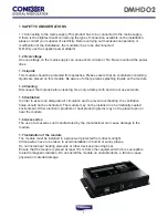 Предварительный просмотр 3 страницы ANTIFERENCE CONEXER DMHD02 User Manual