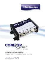 ANTIFERENCE CONEXER Simplus DMHDS User Manual preview