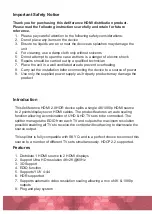 Preview for 2 page of ANTIFERENCE HDMI0102SV3 User Manual