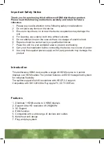 Preview for 2 page of ANTIFERENCE HDMI0104SV2 User Manual