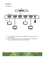 Preview for 4 page of ANTIFERENCE HDMI0104SV3 User Manual