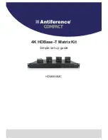 Preview for 1 page of ANTIFERENCE HDMI8X8MC Setup Manual