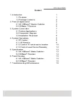 Preview for 3 page of ANTIFERENCE HDMI8X8MC Setup Manual