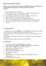 Preview for 2 page of ANTIFERENCE HDMIE70V3P User Manual