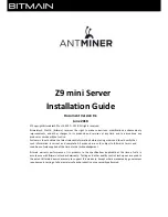 Antminer Z9 mini Installation Manual предпросмотр