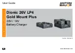 Preview for 1 page of Anton/Bauer Dionic 26V LP4 Gold Mount Plus User Manual