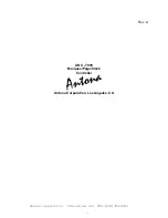 Preview for 1 page of Antona ANC-7030 Quick Start Manual